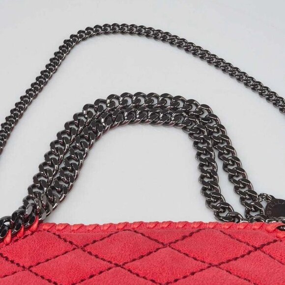 Stella McCartney Pink Quilted Faux Leather Falabella Small Tote Bag - Picture 2 of 11